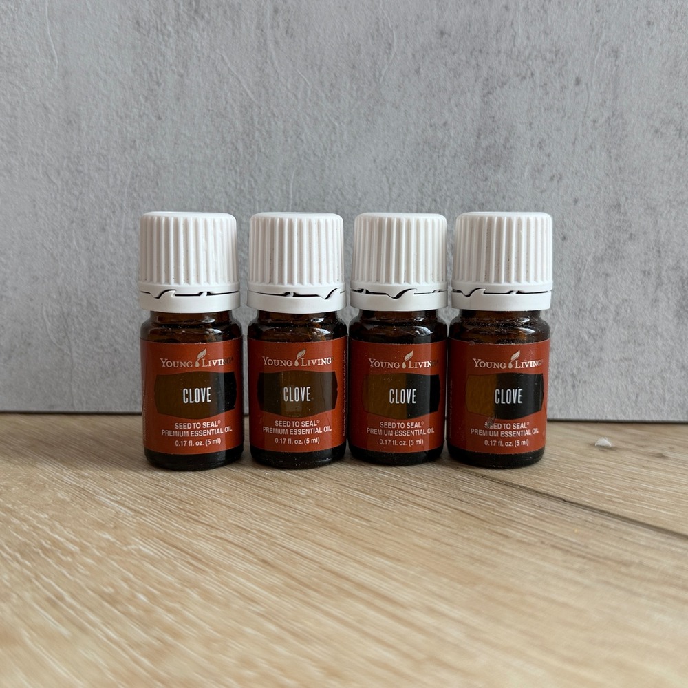 4 Pack Young Living Clove Essential Oil 5ml Seed to Seal New Sealed 20ml Tota